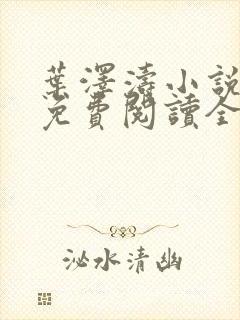 叶泽涛小说全文免费阅读全文