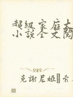 超级家庭大杂烩小说全文阅读