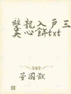 双龙入户三人行夹心饼txt