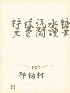 柠檬汽水糖全文免费阅读笔趣阁