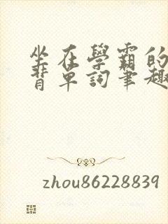 坐在学霸的鸡上背单词笔趣阁