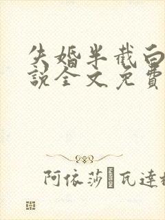 失婚半截白菜小说全文免费阅读