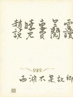 赵晓东吴雪晴小说免费阅读