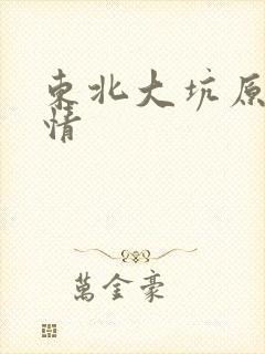 东北大坑原始激情