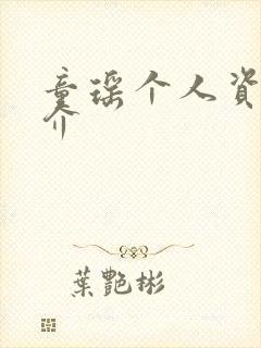 童瑶个人资料简介