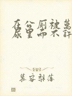 在公厕被万人c尿里面不许漏