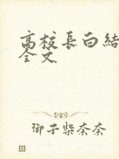 高校长白结小说全文