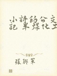 小诗的公交车日记 半煤化工