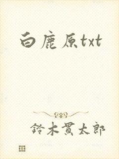 白鹿原txt