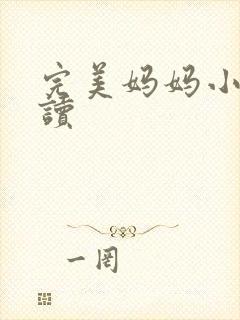 完美妈妈小说阅读