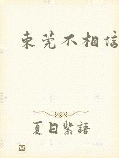 东莞不相信眼泪