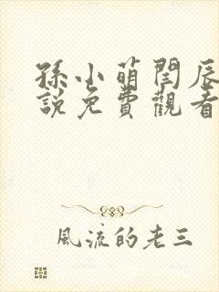 孙小萌闫辰的小说免费观看