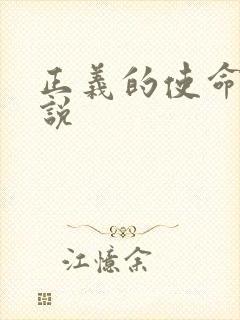 正义的使命 小说