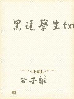 黑道学生txt