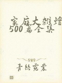 家庭大杂烩小说500篇全集