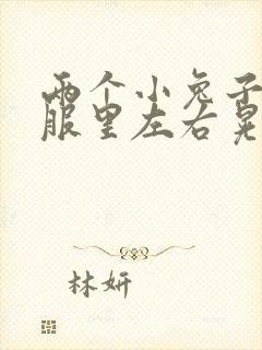 两个小兔子在衣服里左右晃