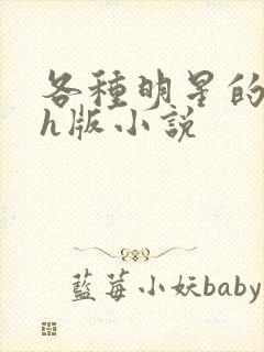 各种明星的综艺h版小说