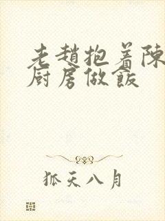 老赵抱着陈婷在厨房做饭