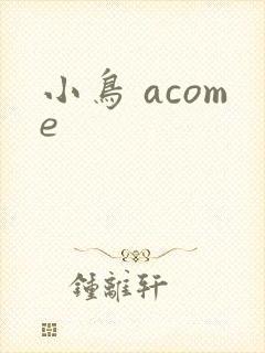 小鸟 acome