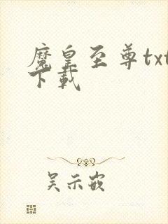 魔皇至尊txt下载