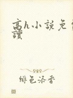 高h小说免费阅读