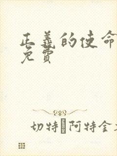 正义的使命全文免费