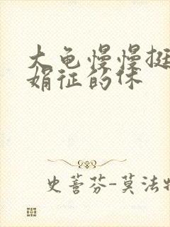 大龟慢慢挺进张娟征的休