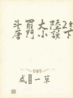 斗罗大陆2绝世唐门小说下载