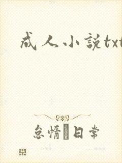成人小说txt