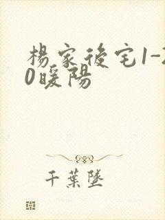 杨家后宅1-20暖阳