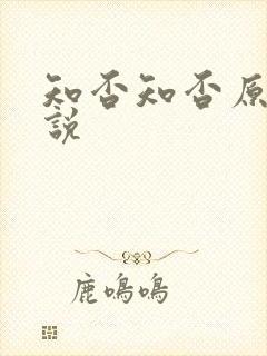 知否知否原著小说