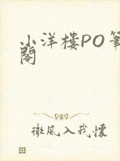 小洋楼PO笔趣阁