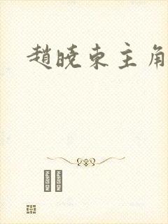 赵晓东主角小说