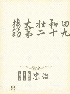 杨大壮和田桂花的第二十九