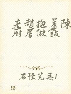 老赵抱着陈婷在厨房做饭