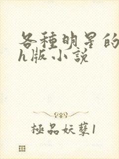 各种明星的综艺h版小说