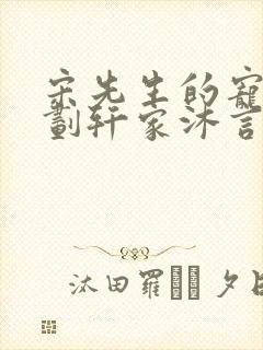 宋先生的宠妻计划轩家沐言