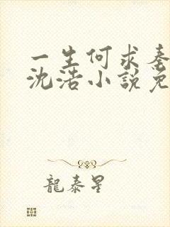 一生何求秦菲雪沈浩小说免费阅读全文