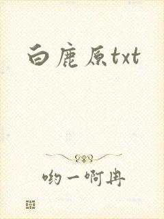 白鹿原txt