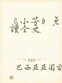 《小芳》免费阅读全文