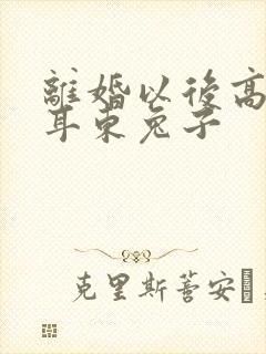 离婚以后高干 耳东兔子