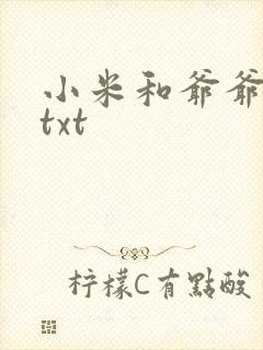 小米和爷爷全篇txt