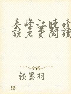 秦峰江晓晴的小说免费阅读