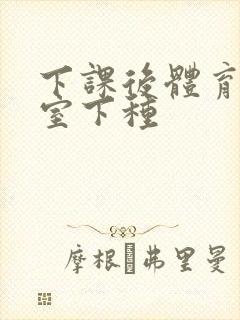 下课后体育器材室下种