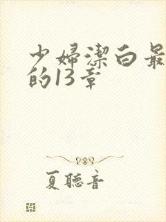 少妇洁白最刺激的13章