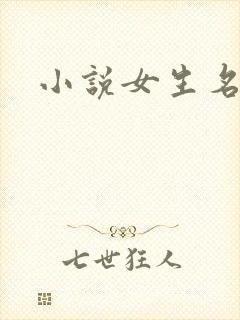 小说女生名字