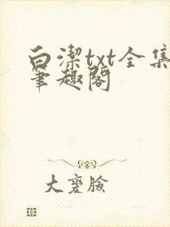 白洁txt全集笔趣阁