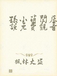 孙小萌闫辰的小说免费观看