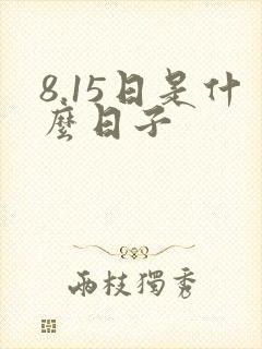 8.15日是什么日子