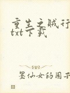 重生之贼行天下txt下载